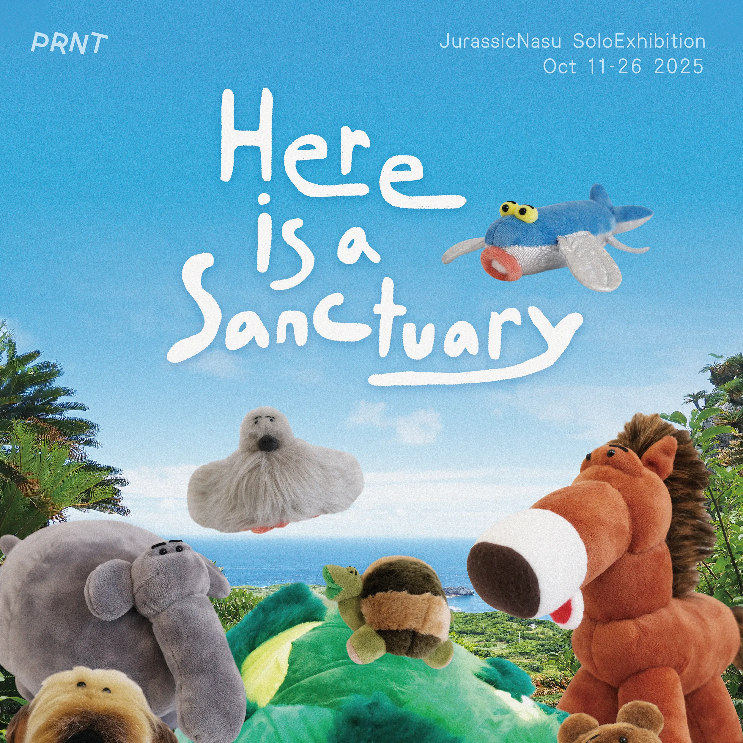 韓国で行われたJurassicnasu（ジュラシックナス）の個展ビジュアル