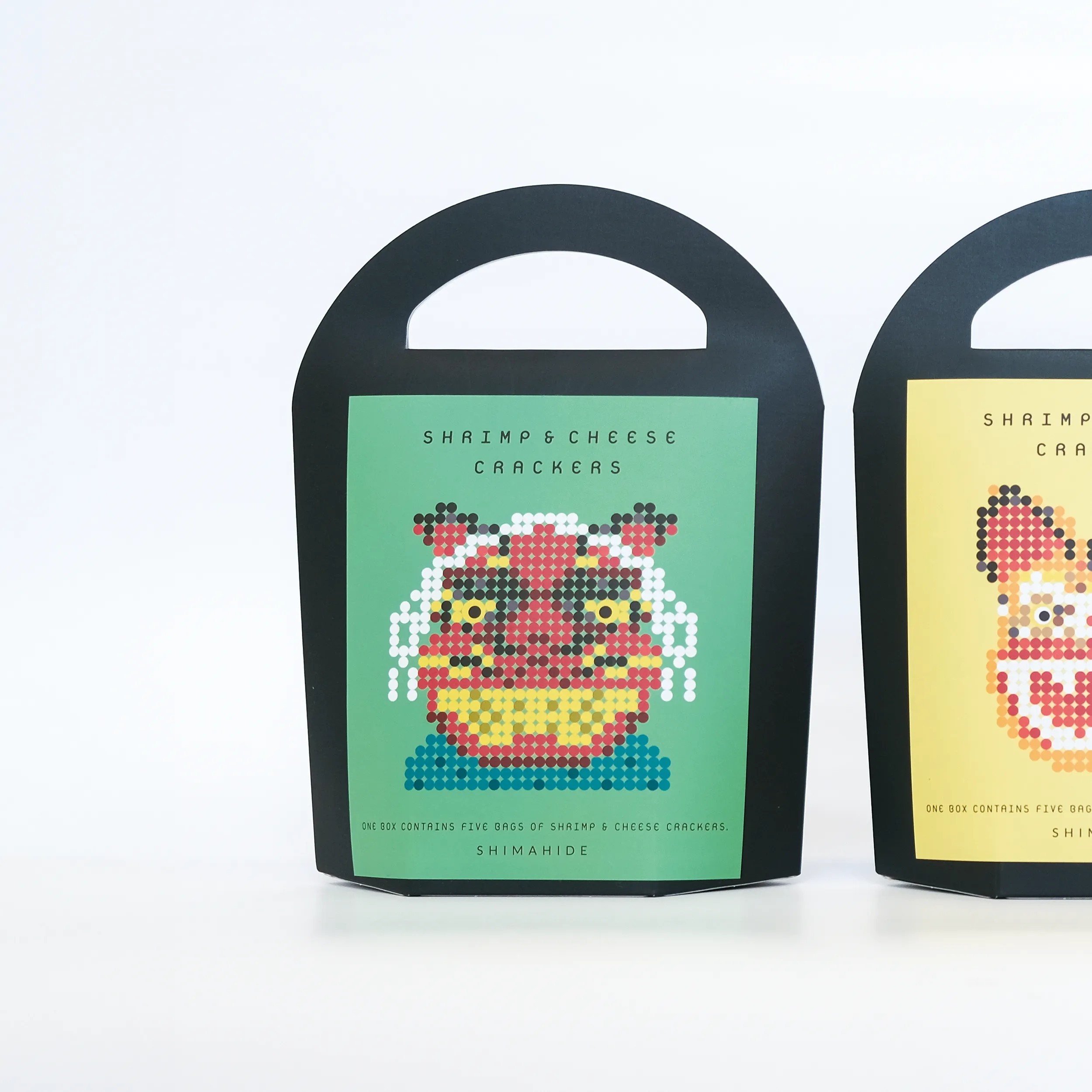 香川県伝統工芸品である獅子頭をモチーフにした「志満秀」の菓子パッケージデザイン