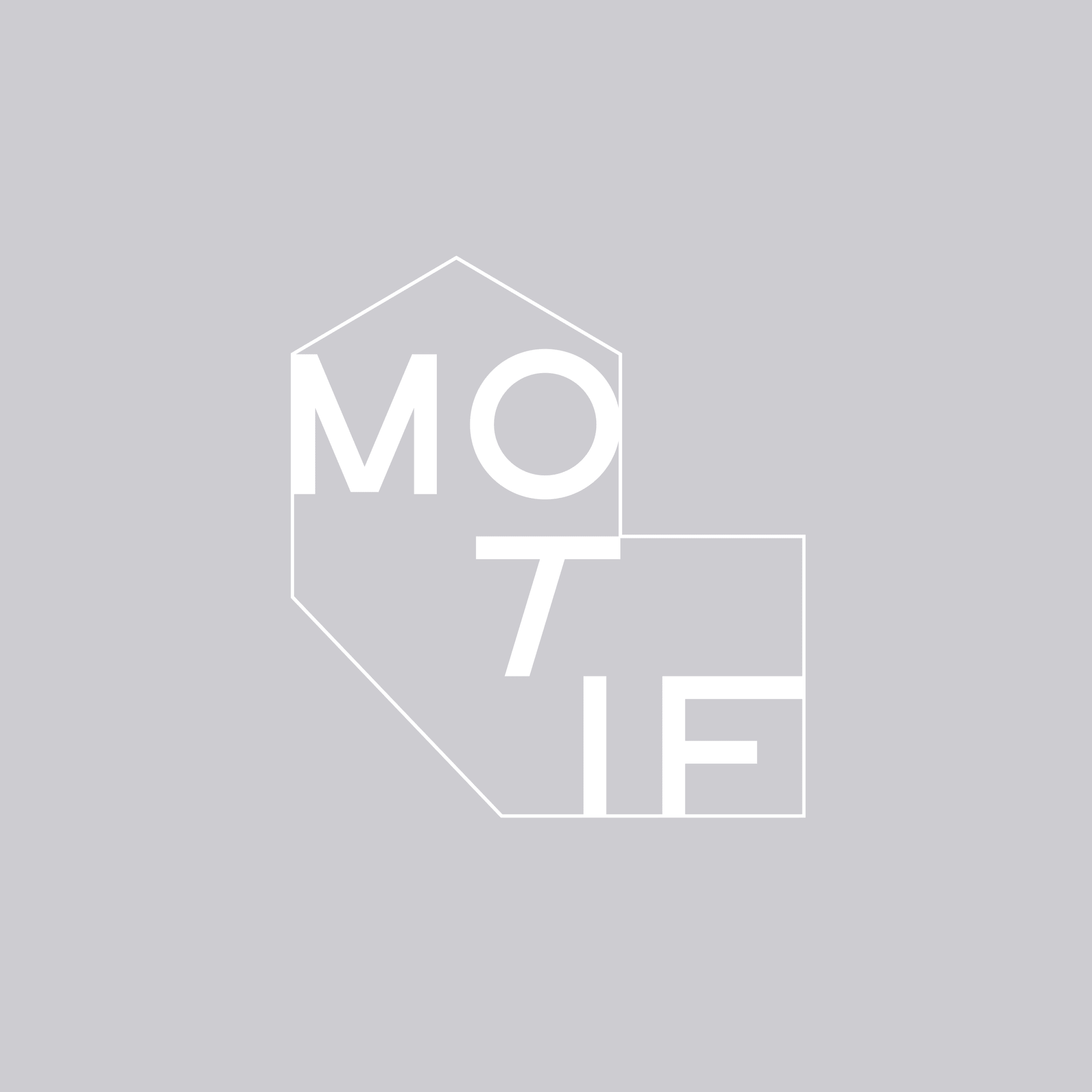 香川県三豊市にあるアートギャラリーMOTIFのロゴ 背景がある状態